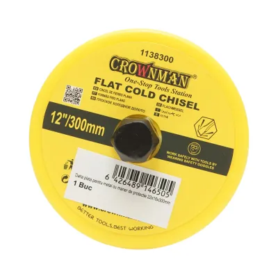 Dalta plata pentru metal cu maner de protectie 22x16x300mm Crownman - imagine 3