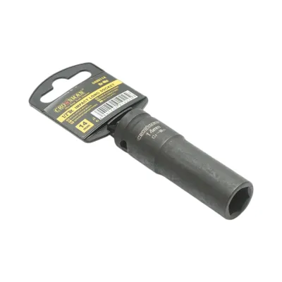 Cheie tubulara de impact lunga 14mm, patrat 1/2 inch Cr-Mo Crownman - imagine 4