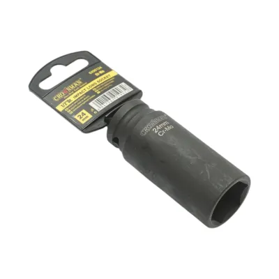 Cheie tubulara de impact lunga 24mm, patrat 1/2 inch Cr-Mo Crownman - imagine 4