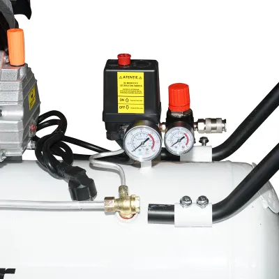 Compresor aer 100L, motor 2 cilindri in V 1.5KW/2CP, presiune maxima 8 bar, volum aer aspirat 360 L/min Breckner Germany - imagine 6
