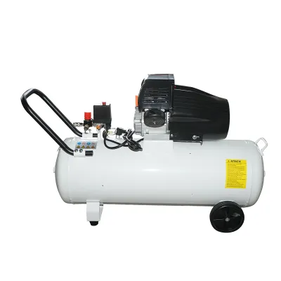 Compresor aer 100L, motor 2 cilindri in V 1.5KW/2CP, presiune maxima 8 bar, volum aer aspirat 360 L/min Breckner Germany - imagine 3