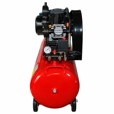 Compresor aer pe curea 200L, motor 3 cilindri 3kW/4CP, presiune maxima 8 bar, volum aer aspirat 525 L/min Breckner Germany - imagine 5