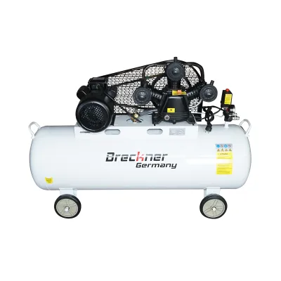 Compresor aer pe curea 200L, motor 3 cilindri 3kW/4CP, presiune maxima 8 bar, volum aer aspirat 525 L/min Breckner Germany