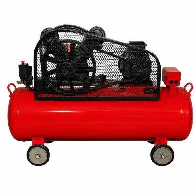 Compresor aer pe curea 200L, motor 2 cilindri in V 5CP, 4kW/380V, presiune maxima 8 bar, volum aer aspirat 650 L/min Breckner Germany - imagine 3