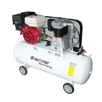 Compresor aer pe curea 200L, motor pe benzina 13CP, presiune maxima 8 bar, volum aer aspirat 600 L/min Breckner Germany - imagine 2