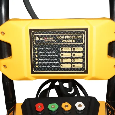 Aparat de spalat cu presiune 4KW/380V, 220 bar, debit 15 L/min cu furtun si pistol Breckner Germany - imagine 6
