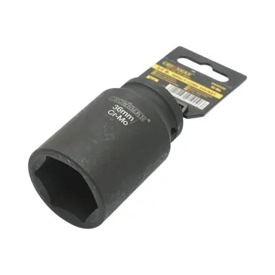 Cheie tubulara de impact lunga 36mm, patrat 3/4 inch Cr-Mo Crownman - imagine 2