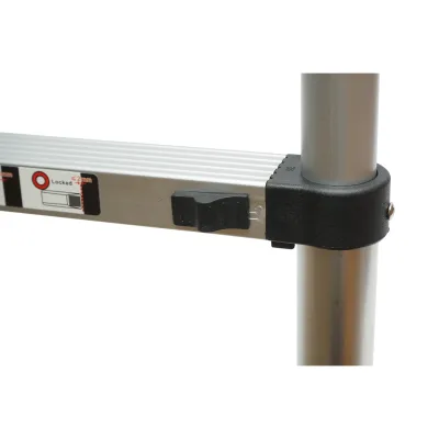 Scara aluminiu telescopica 3.8m, 13 trepte antiderapante, sarcina maxima 150kg Breckner Germany - imagine 8