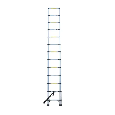 Scara aluminiu telescopica 3.8m, 13 trepte antiderapante, sarcina maxima 150kg Breckner Germany - imagine 3
