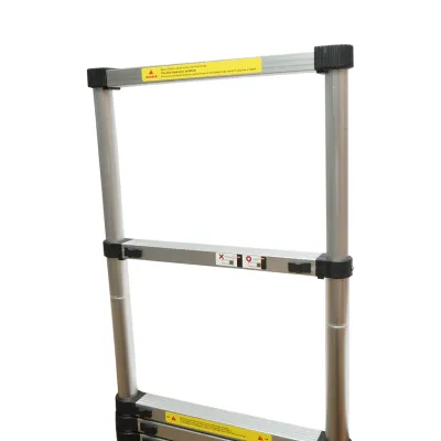Scara aluminiu telescopica 3.8m, 13 trepte antiderapante, sarcina maxima 150kg Breckner Germany - imagine 7