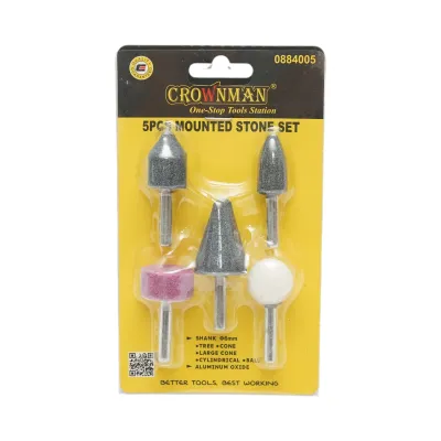 Set 5 pietre slefuire cu tija 6mm Crownman - imagine 5