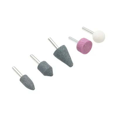 Set 5 pietre slefuire cu tija 6mm Crownman - imagine 2
