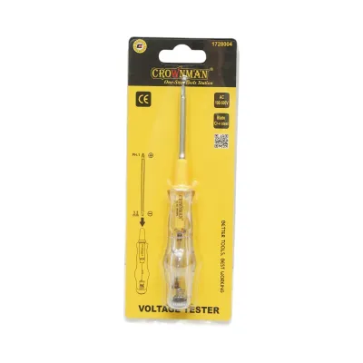 Surubelnita tester de tensiune 100-500V AC, cap dublu PH1/3.5x160mm Cr-V Crownman - imagine 2