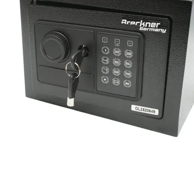 Seif mobila cu inchidere electronica si 2 chei 230x170x170mm Breckner Germany - imagine 3