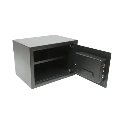 Seif mobila cu amprenta, alarma, inchidere electronica si 2 chei 350x250x250mm Breckner Germany - imagine 4