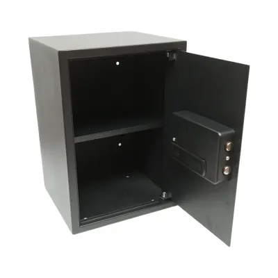 Seif mobila cu amprenta, alarma, inchidere electronica si 2 chei 500x350x310mm Breckner Germany - imagine 4