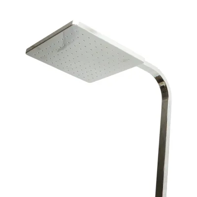 Set dus multifunctional de perete cu dus de mana, pipa cada, dus dreptunghiular, cartus ceramic, crom lucios - imagine 5