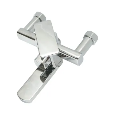 Set dus multifunctional de perete cu dus de mana, pipa cada, dus dreptunghiular, cartus ceramic, crom lucios - imagine 6