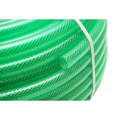 Furtun gradina PVC transparent 3/4 inch (19mm) cu insertie textila impletita 50m/rola Breckner Germany - imagine 3