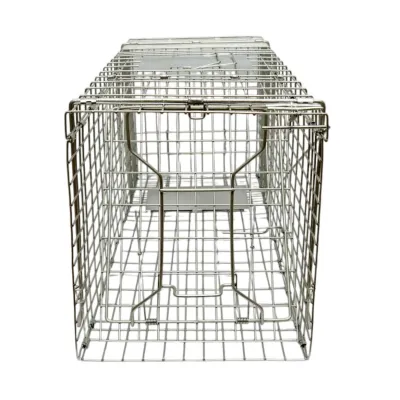 Capcana animale salbatice tip colivie robusta metalica 78x30x32cm - imagine 2