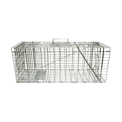 Capcana animale salbatice tip colivie robusta metalica 78x30x32cm