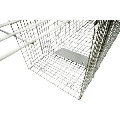 Capcana animale salbatice tip colivie robusta metalica 78x30x32cm - imagine 4