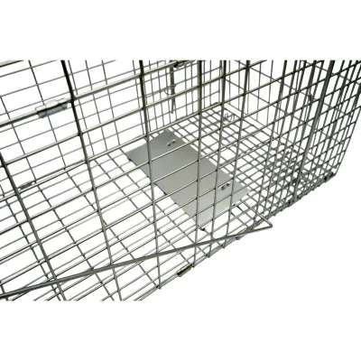 Capcana animale salbatice tip colivie robusta metalica 78x30x32cm - imagine 6