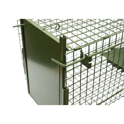 Capcana animale salbatice tip colivie pliabila metalica 100x27x34cm - imagine 9