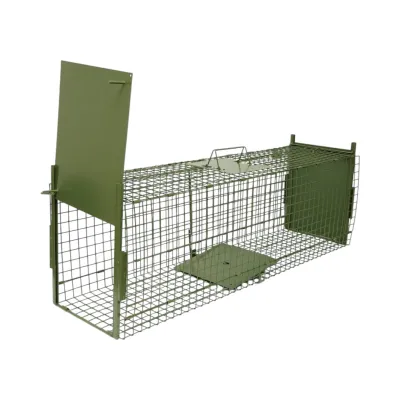 Capcana animale salbatice tip colivie pliabila metalica 100x27x34cm - imagine 4