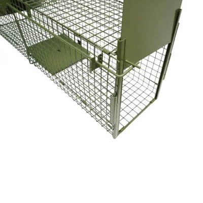 Capcana animale salbatice tip colivie pliabila metalica 100x27x34cm - imagine 8
