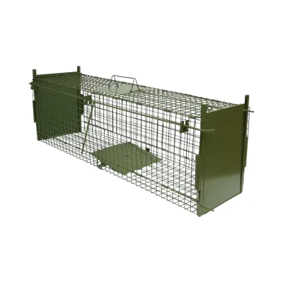 Capcana animale salbatice tip colivie pliabila metalica 100x27x34cm - imagine 3