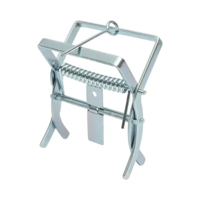 Capcana otel mecanica tip cleste pentru cartite, popandai si soareci de camp 14x12x26cm
