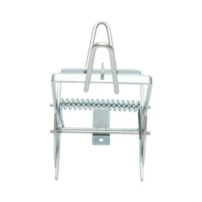 Capcana otel mecanica tip cleste pentru cartite, popandai si soareci de camp 21x12x15cm - imagine 3