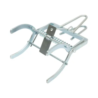 Capcana otel mecanica tip cleste pentru cartite, popandai si soareci de camp 21x12x15cm - imagine 6