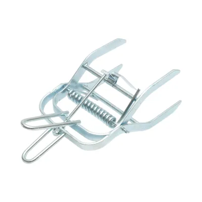Capcana otel mecanica tip cleste pentru cartite, popandai si soareci de camp 21x12x15cm - imagine 5