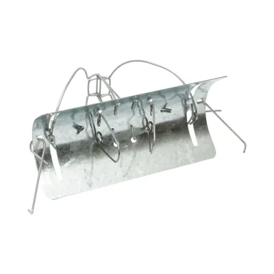 Capcana otel mecanica dubla cu arc tip tunel pentru cartite, popandai si soareci de camp 15x9x7.5cm - imagine 3