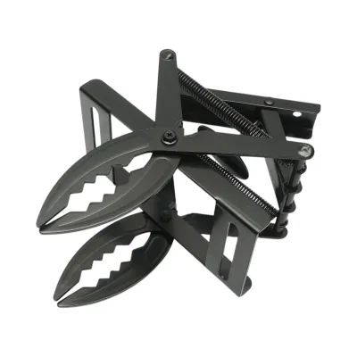 Capcana otel tip cleste cu falci zimtate pentru cartite, popandai si soareci de camp 30x15x20cm - imagine 2