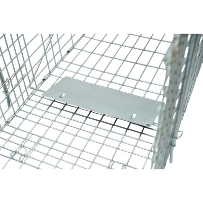 Capcana animale mici tip colivie pliabila metalica 78x30x32cm - imagine 6