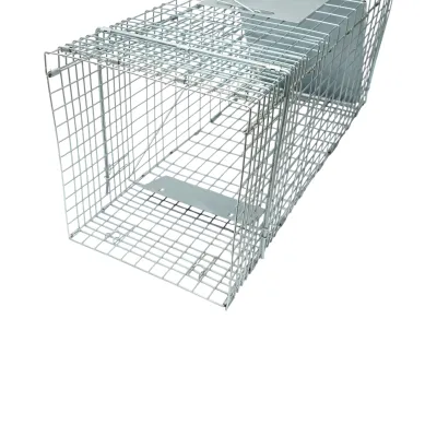 Capcana animale mici tip colivie pliabila metalica 78x30x32cm - imagine 4