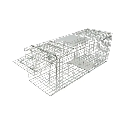 Capcana animale salbatice tip colivie robusta metalica 66x25x25cm - imagine 3