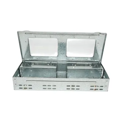 Capcana soareci metalica galvanizata profesionala 36.3x16.1x6.1cm - imagine 2