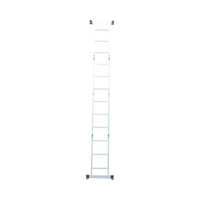 Scara aluminiu multifunctionala 3.7m, 4x3 trepte, pliabila cu balamale, sarcina maxima 150kg - imagine 7