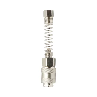 Cupla rapida mama aer comprimat cu arc de protectie 1/4 - imagine 2