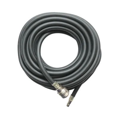 Furtun aer compresor 12m cauciucat 6x12mm si cuple rapide universale - imagine 2