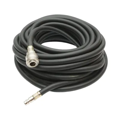 Furtun aer compresor 12m cauciucat 6x12mm si cuple rapide universale