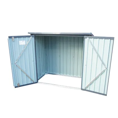 Magazie metalica pubele gunoi 86x147x134cm - imagine 3