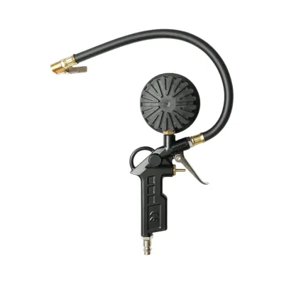 Pistol umflat roti cu furtun si manometru mecanic 0-16 bar Breckner Germany - imagine 2