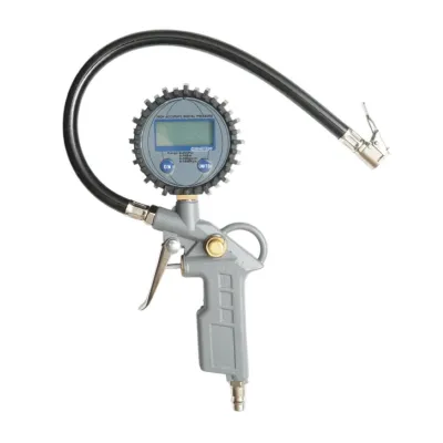 Pistol umflat roti profesional cu furtun si manometru digital 0-18 bar - imagine 2