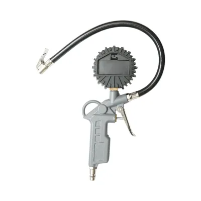 Pistol umflat roti profesional cu furtun si manometru digital 0-18 bar - imagine 3