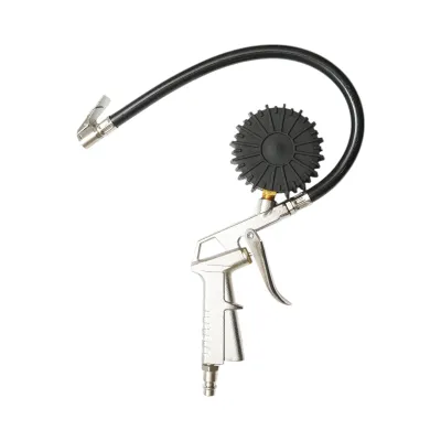 Pistol umflat roti cu furtun si manometru mecanic 0-16 bar - imagine 2